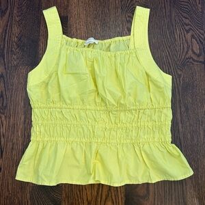 Anthropologie Maeve Liora Yellow Tank Top Medium